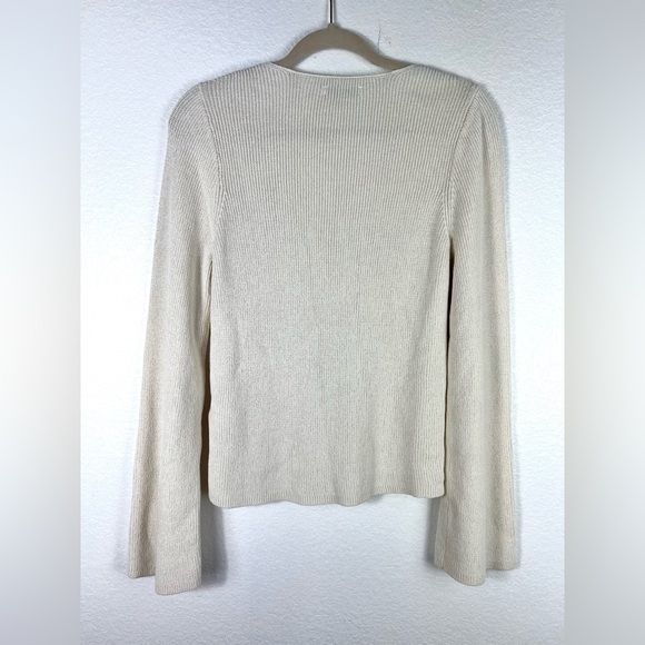 Madewell Flared-Sleeve V-Neck Sweater size L - Picture 4 of 9
